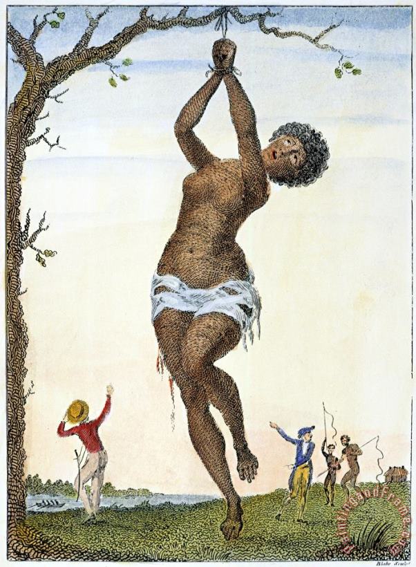 Surinam: Punishment, 1796 painting - Others Surinam: Punishment, 1796 Art Print