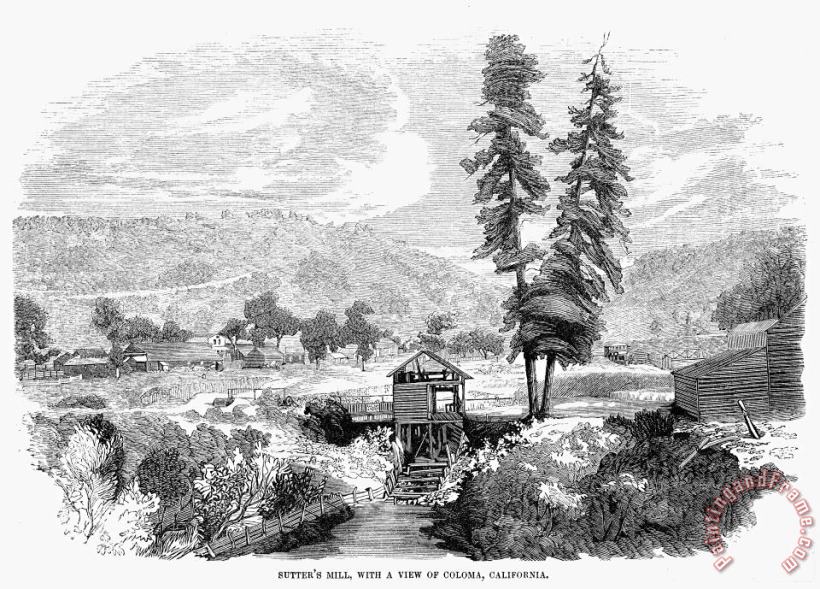 Others Sutters Mill, 1848 Art Print