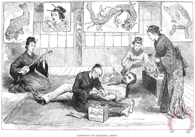 Tattoo Parlor, 1882 painting - Others Tattoo Parlor, 1882 Art Print