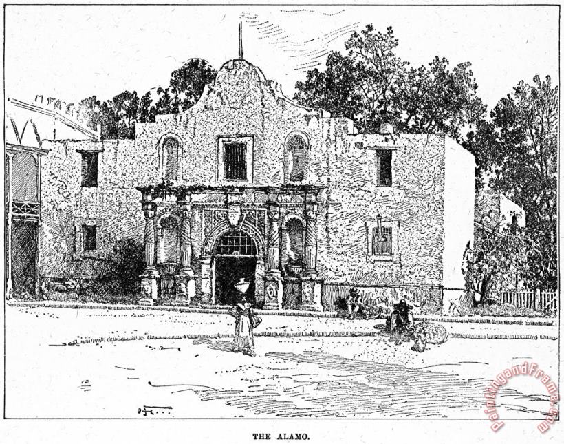 Texas: Alamo, 1900 painting - Others Texas: Alamo, 1900 Art Print