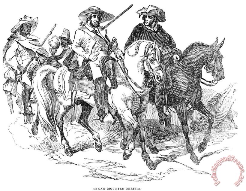 Others Texas Rangers, 1842 Art Print