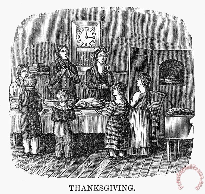 Others Thanksgiving, 1853 Art Painting