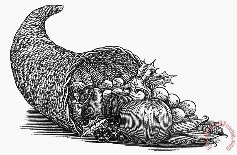 Others Thanksgiving: Cornucopia Art Print
