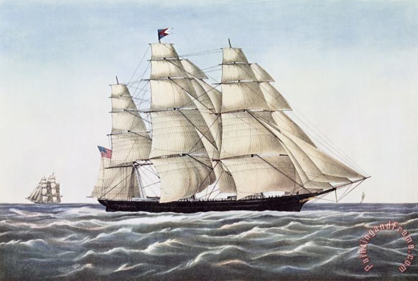 Others The Clipper Ship Flying Cloud Art Painting