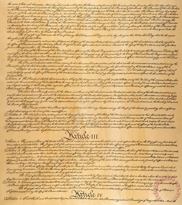 Others The Constitution, 1787 Art Print