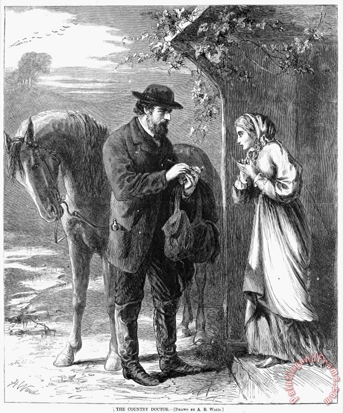 The Country Doctor, 1869 painting - Others The Country Doctor, 1869 Art Print
