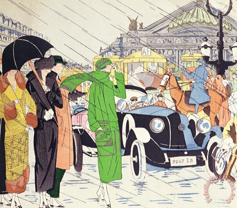 Others The Traffic Problem In Paris Art Painting