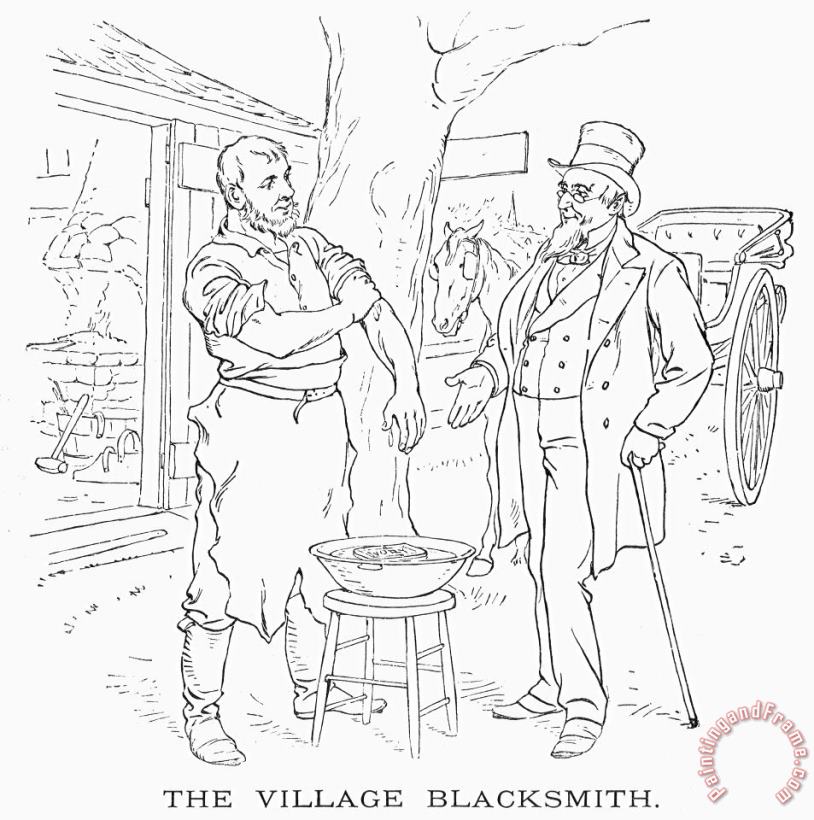 Others The Village Blacksmith Art Print