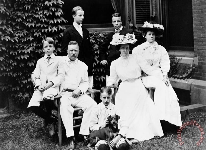 Others Theodore Roosevelt Family Art Painting