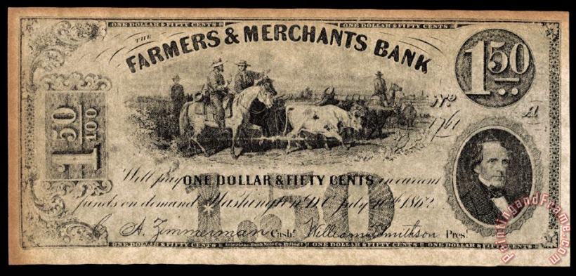 Others Union Banknote, 1862 Art Print