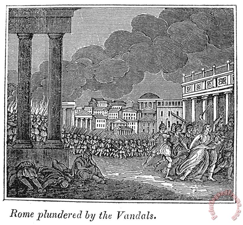 Others Vandal Invasion Of Rome Art Painting