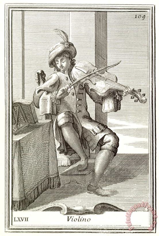 Violin, 1723 painting - Others Violin, 1723 Art Print