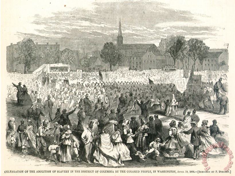 Washington: Abolition, 1866 painting - Others Washington: Abolition, 1866 Art Print