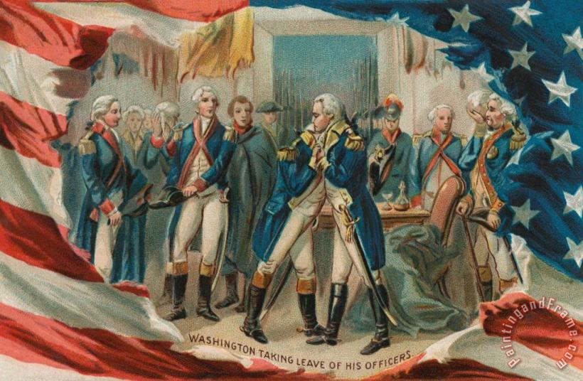 Others Washington Taking Leave Of His Officers Art Painting