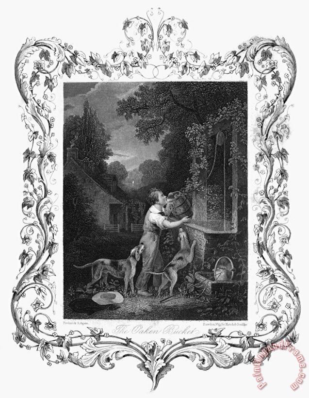 WELL, c1840 painting - Others WELL, c1840 Art Print