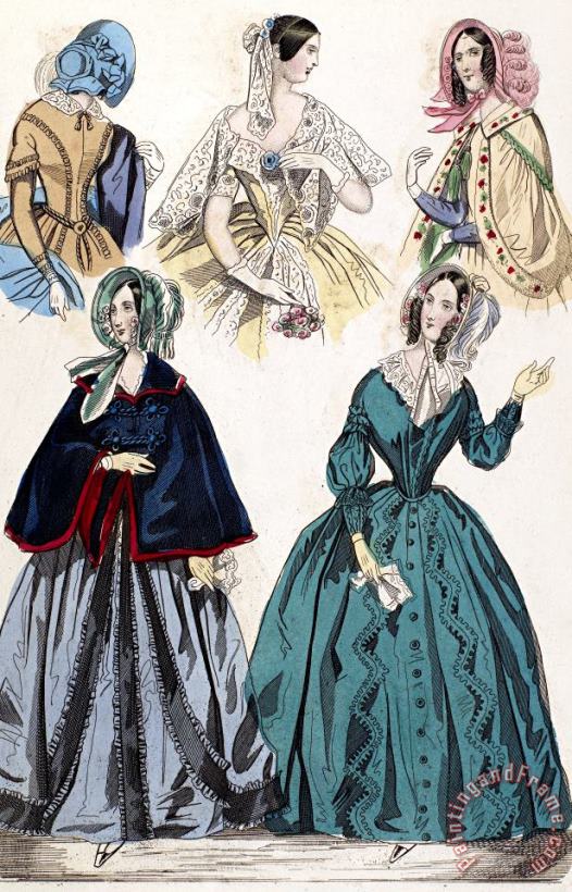 Womens Fashion, 1842 painting - Others Womens Fashion, 1842 Art Print