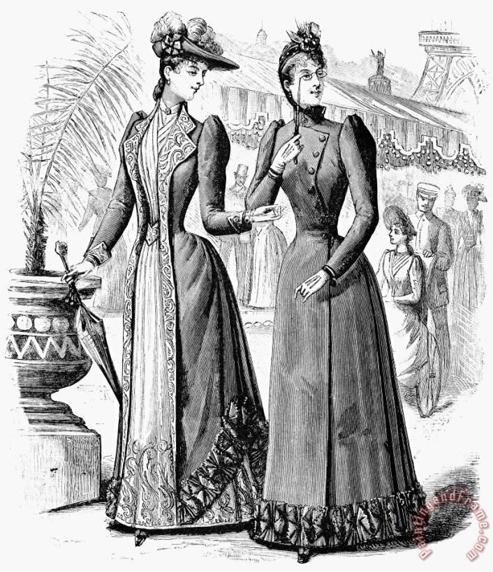 Womens Fashion, 1889 painting - Others Womens Fashion, 1889 Art Print