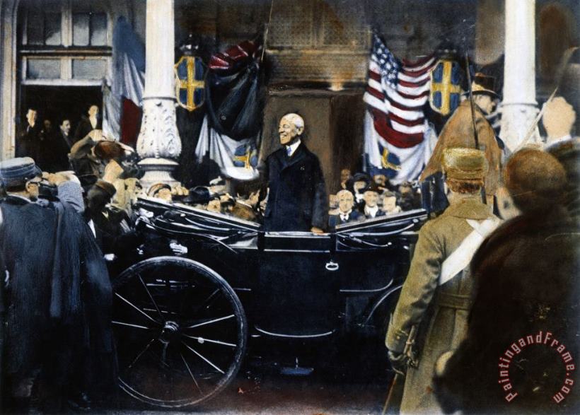 Others Woodrow Wilson In Paris Art Painting