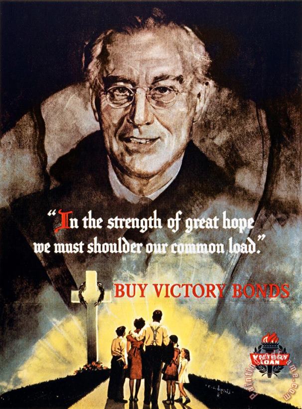 Others World War II: Bond Poster Art Painting