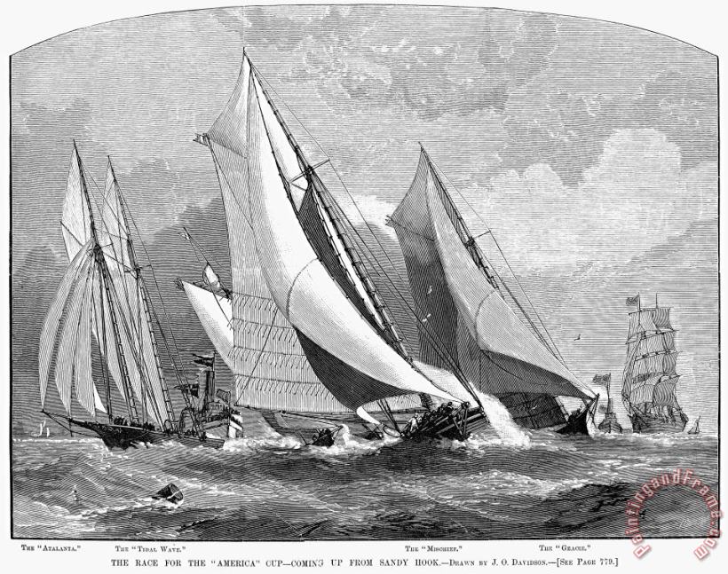 Yachting, 1881 painting - Others Yachting, 1881 Art Print