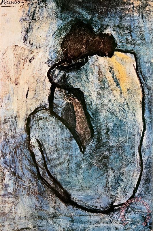 Blue Nude C 1902 painting - Pablo Picasso Blue Nude C 1902 Art Print