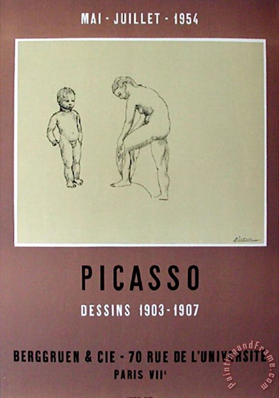 Pablo Picasso Expo 54 Galerie Berggruen Art Painting