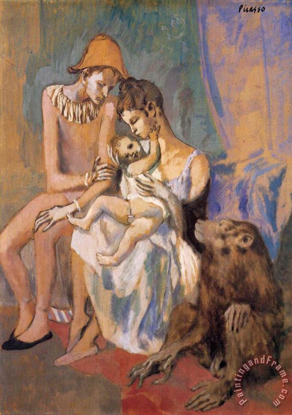 Pablo Picasso Family of Acrobats with Monkey 1905 Art Painting
