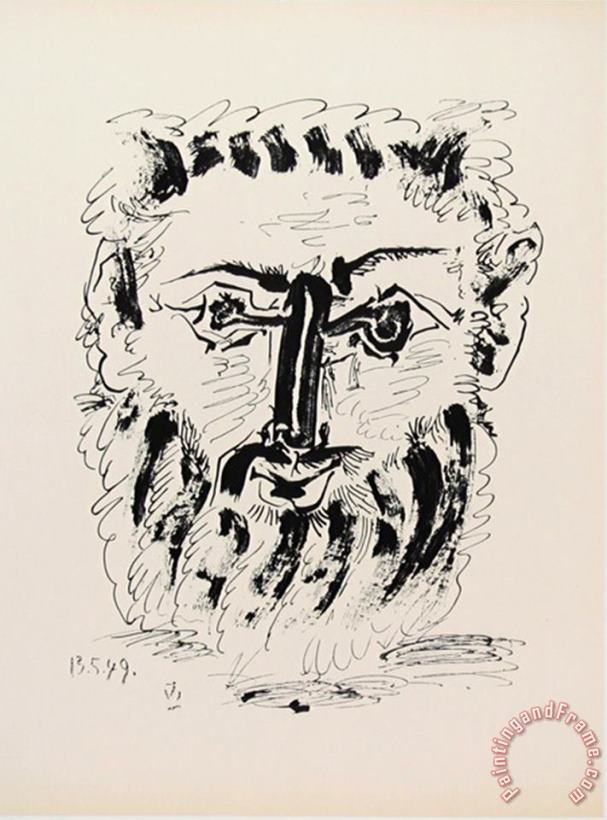 Pablo Picasso Faun Frontal View Art Print