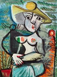 Pablo Picasso Femme Au Chapeau Assise, 1971