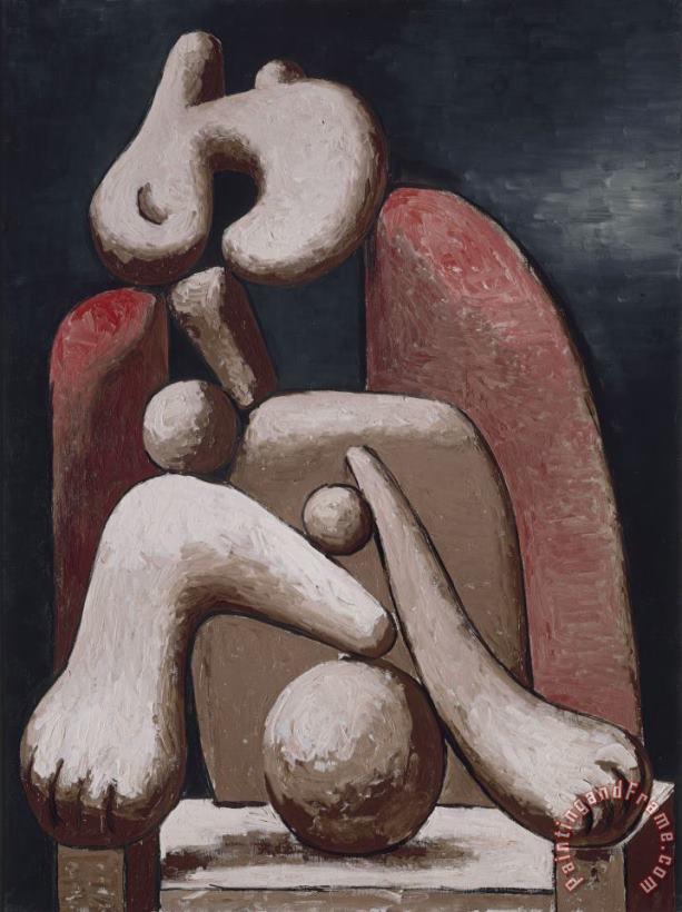 Pablo Picasso Femme Au Fauteuil Rouge (woman in a Red Armchair) Art Painting