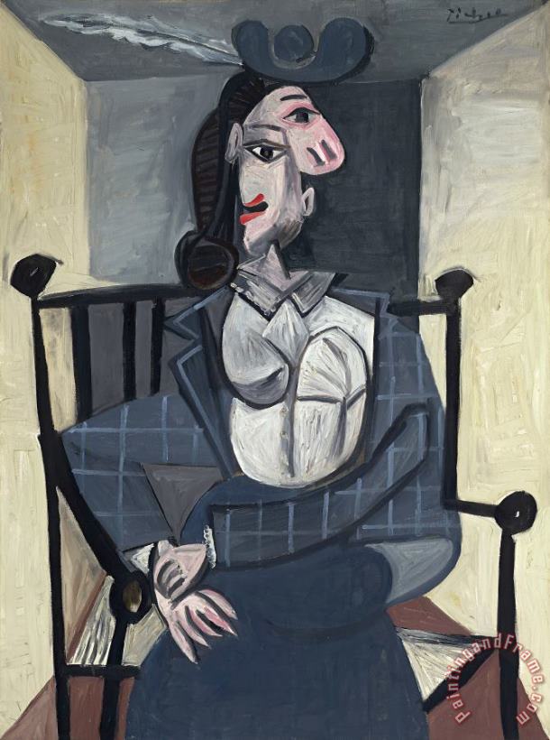 Pablo Picasso Femme Dans Un Fauteuil Art Print