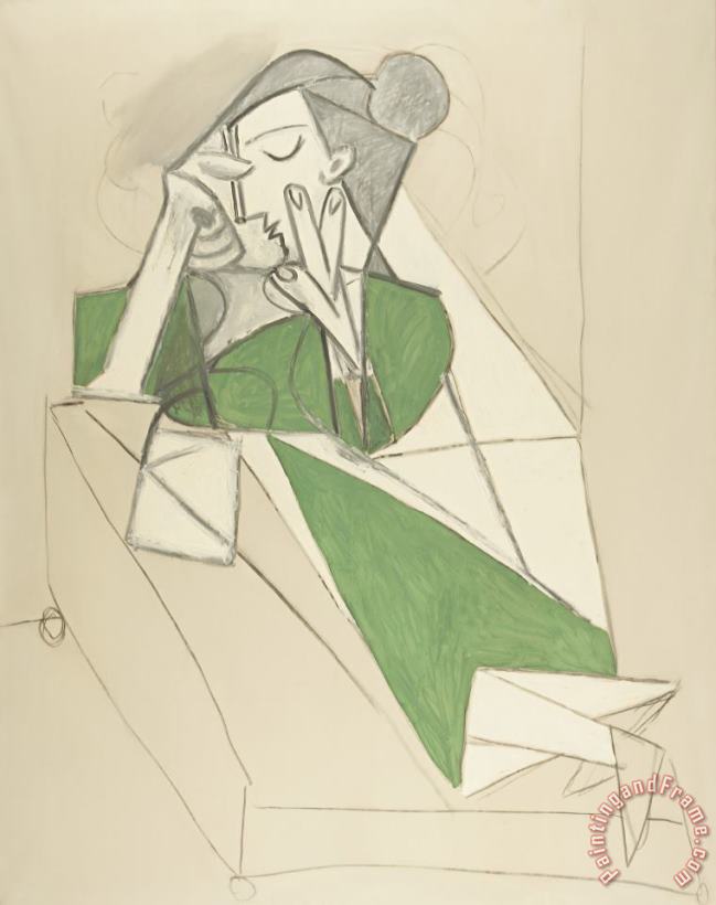 Pablo Picasso Femme Etendue Lisant Art Print