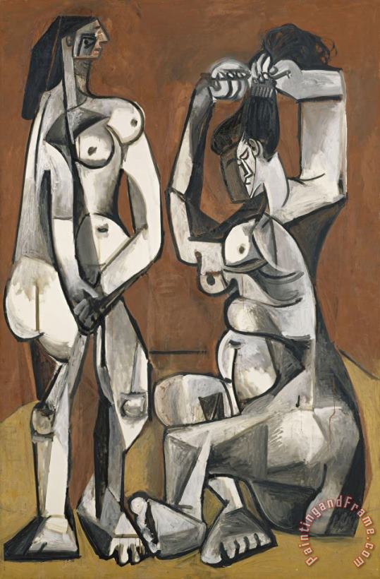 Pablo Picasso Femmes a La Toilette (women at Their Toilette) Art Painting