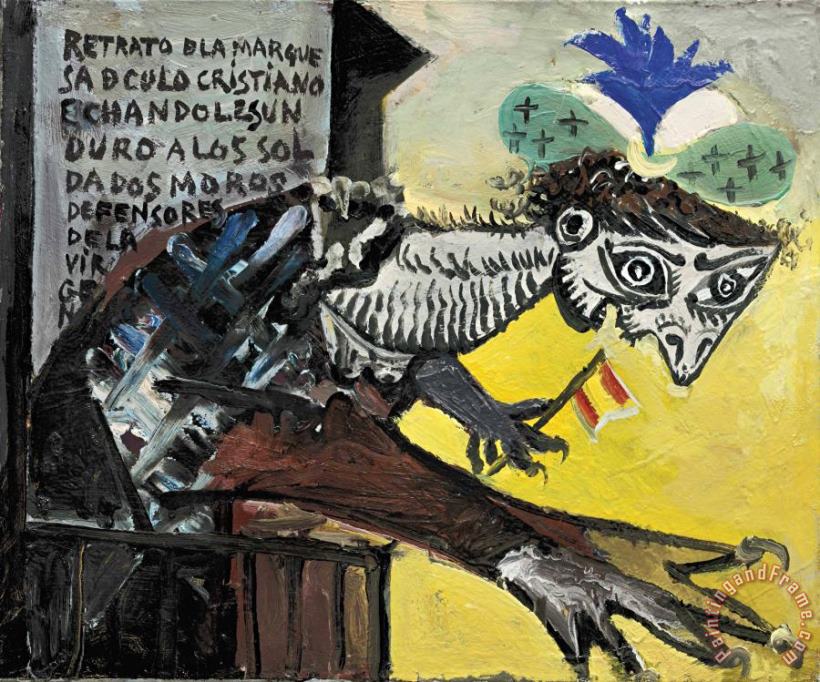 Figure (de Femme Inspiree Par La Guerre D'espagne), 1937 painting - Pablo Picasso Figure (de Femme Inspiree Par La Guerre D'espagne), 1937 Art Print