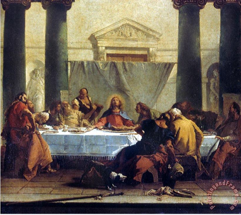 Giovanni Battista Tiepolo G B Tiepolo Last Supper painting - Pablo Picasso Giovanni Battista Tiepolo G B Tiepolo Last Supper Art Print