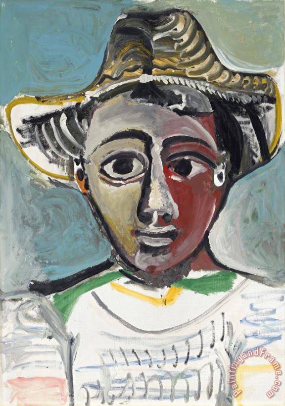 Pablo Picasso Homme Au Chapeau Art Painting