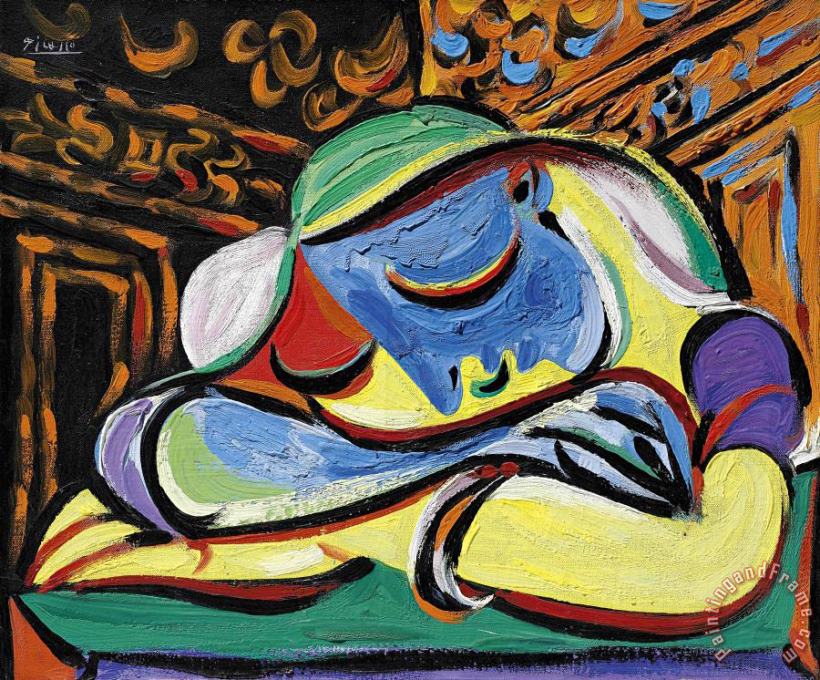 Pablo Picasso Jeune Fille Endormie, 1935 Art Painting