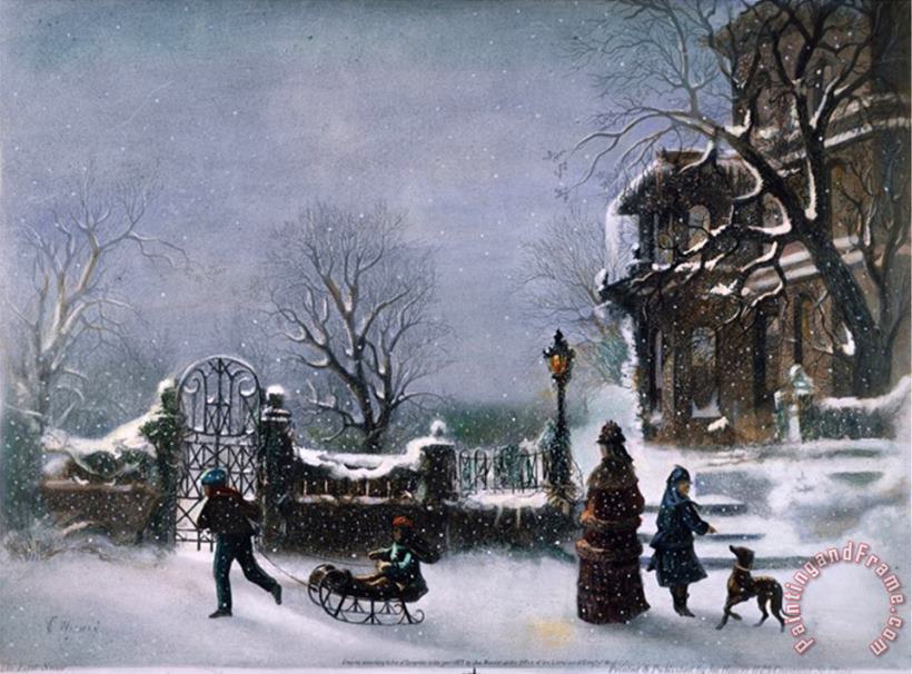 Pablo Picasso Joseph Hoover The First Snow 1877 Art Print