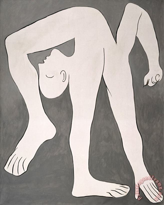 L'acrobate (the Acrobat) painting - Pablo Picasso L'acrobate (the Acrobat) Art Print