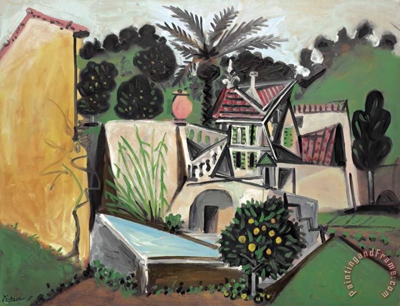 Pablo Picasso La Villa Au Palmier Art Painting