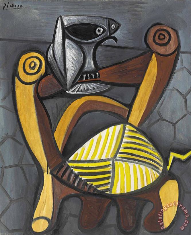 Le Hibou Sur La Chaise painting - Pablo Picasso Le Hibou Sur La Chaise Art Print
