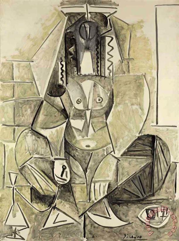 Pablo Picasso Les Femmes D'alger, Version L Art Print