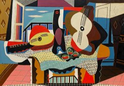 Pablo Picasso Mandolin And Guitar