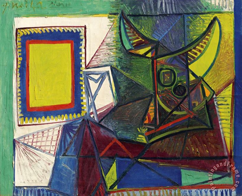 Pablo Picasso Nature Morte Au Crane De Taureau Art Painting