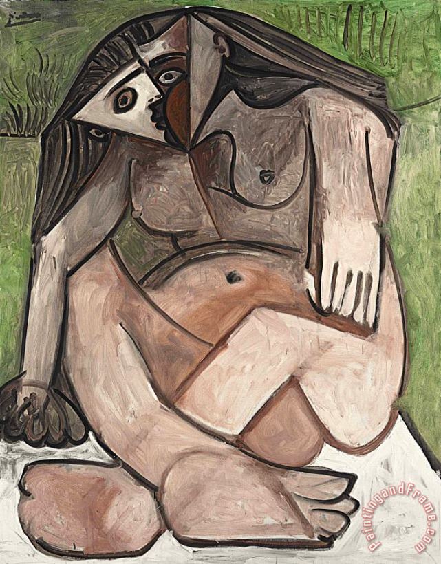 Nu Accroupi, 1960 painting - Pablo Picasso Nu Accroupi, 1960 Art Print