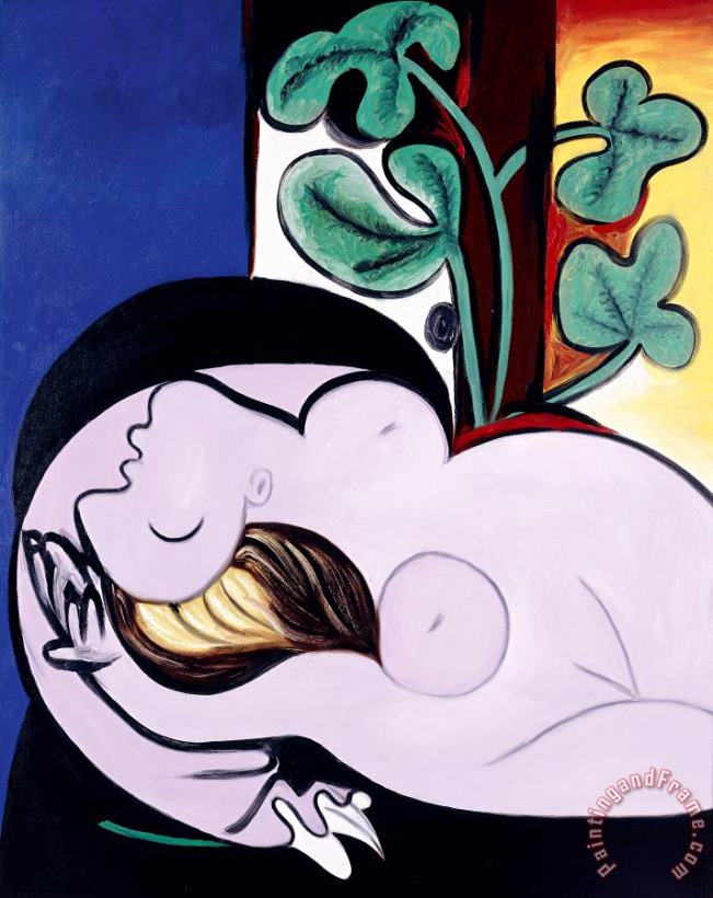 Pablo Picasso Nude in a Black Armchair Art Painting