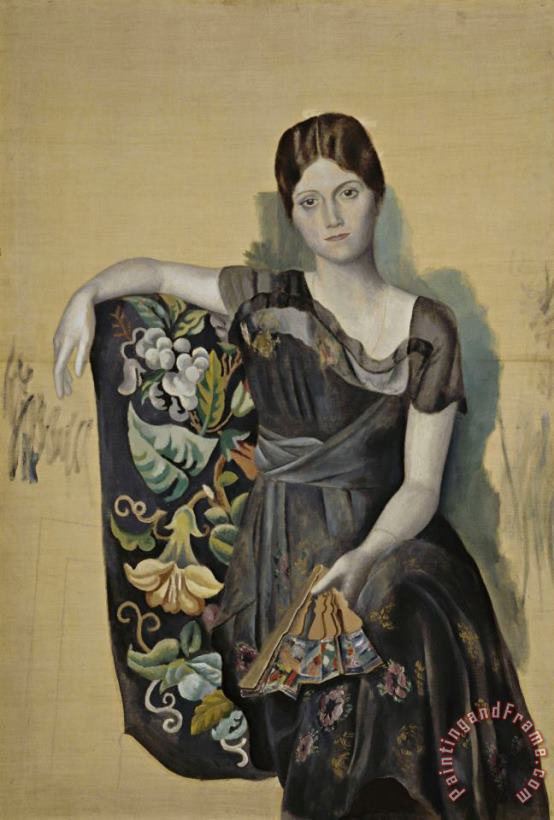 Pablo Picasso Portrait D'olga Dans Un Fauteuil (portrait of Olga in an Armchair) Art Print