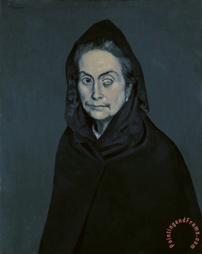 Pablo Picasso Portrait De Carlota Valdivia (appele Plus Tard La Celestine) (la Celestina) Art Print