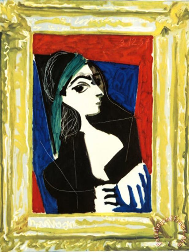 Pablo Picasso Portrait De Jaccqueline Art Print
