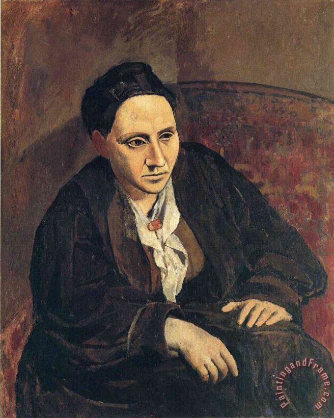 Pablo Picasso Portrait of Gertrude Stein 1906 Art Painting